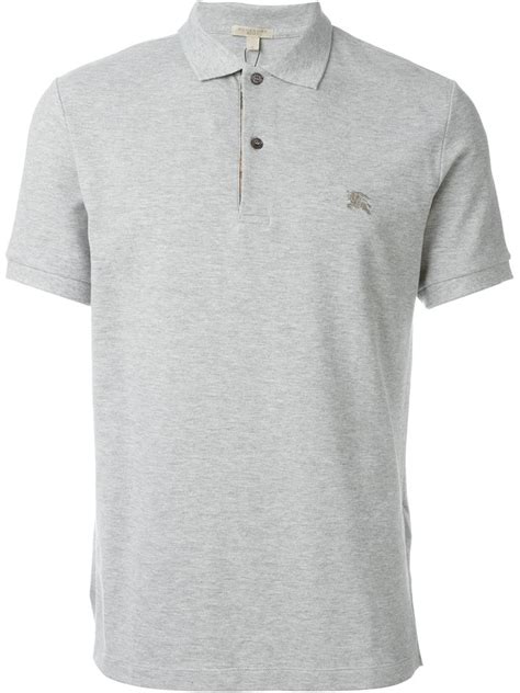 burberry polo shirt grey|Burberry polo shirts men's outlet.